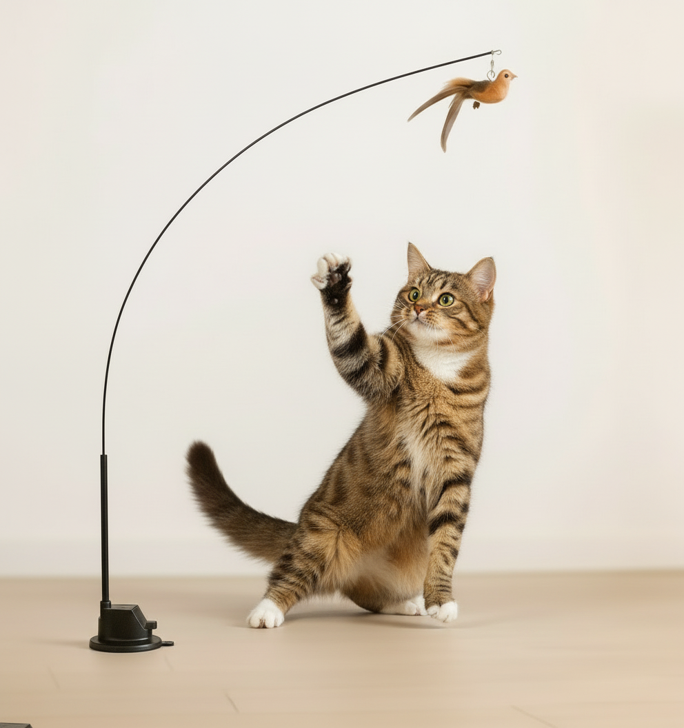 Katt i lekfull position